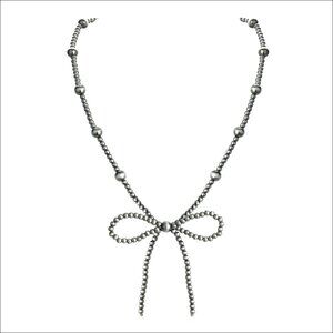 Navajo Pearl Bow Necklace Western Jewelry with Turquoise